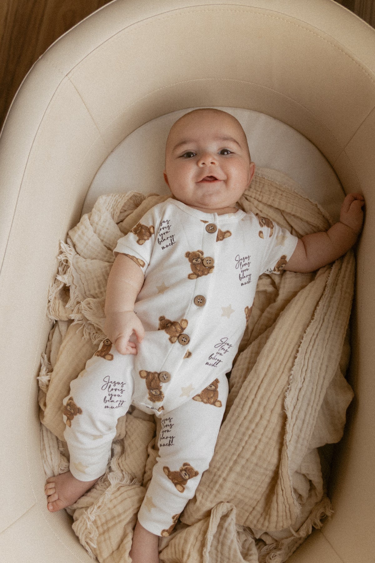 Jesus Loves You Beary Much Bear Jumpsuit