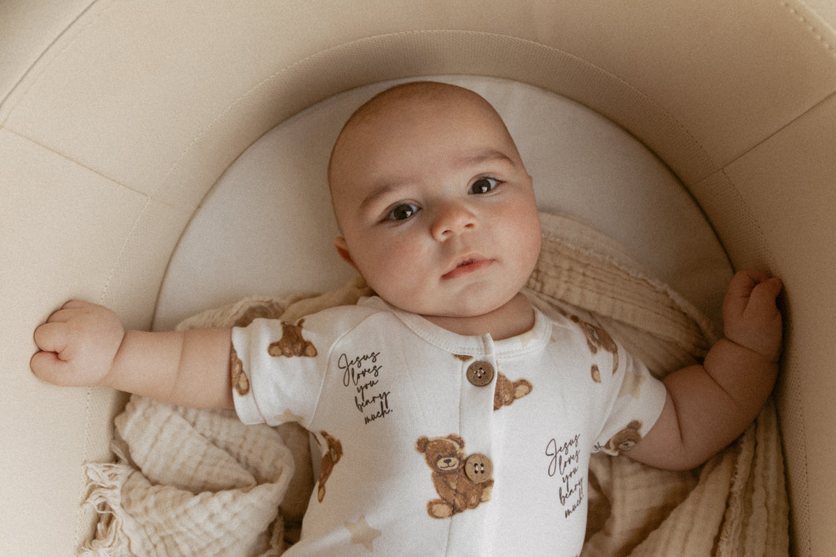 Jesus Loves You Beary Much Bear Jumpsuit