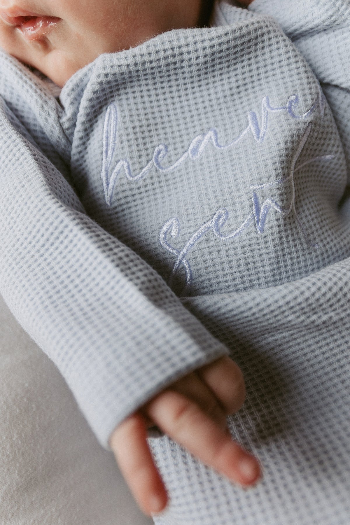 Heaven Sent Waffle Gown & Matching Beanie