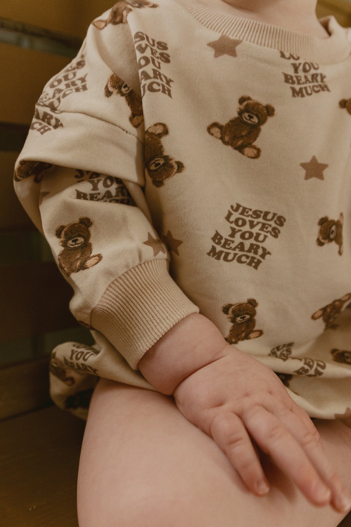Jesus Loves You Beary Much Bubble Jumpsuit