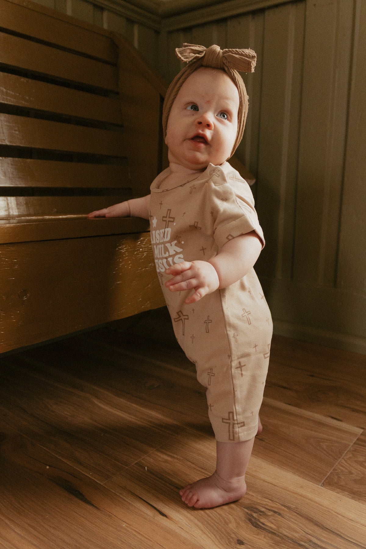 Raised on Milk & Jesus Cross Jumpsuit
