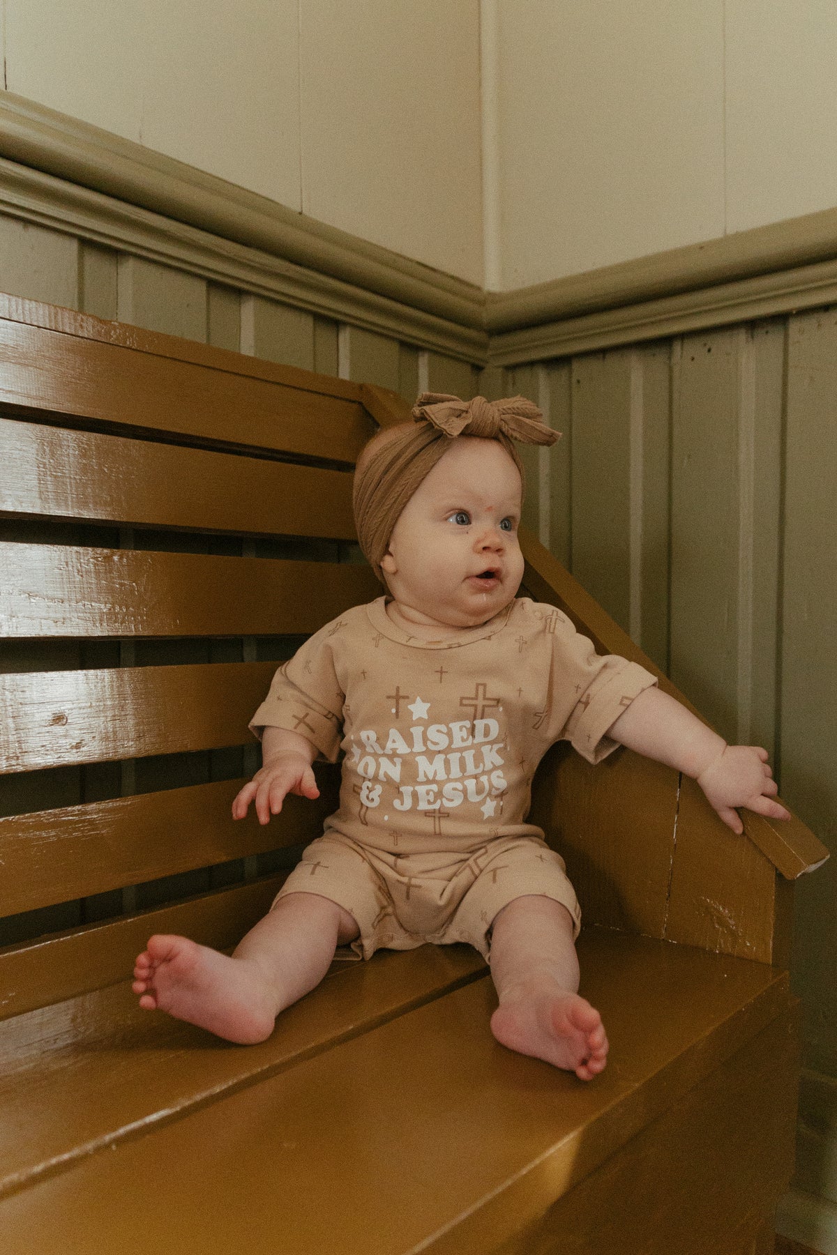 Raised on Milk & Jesus Cross Jumpsuit