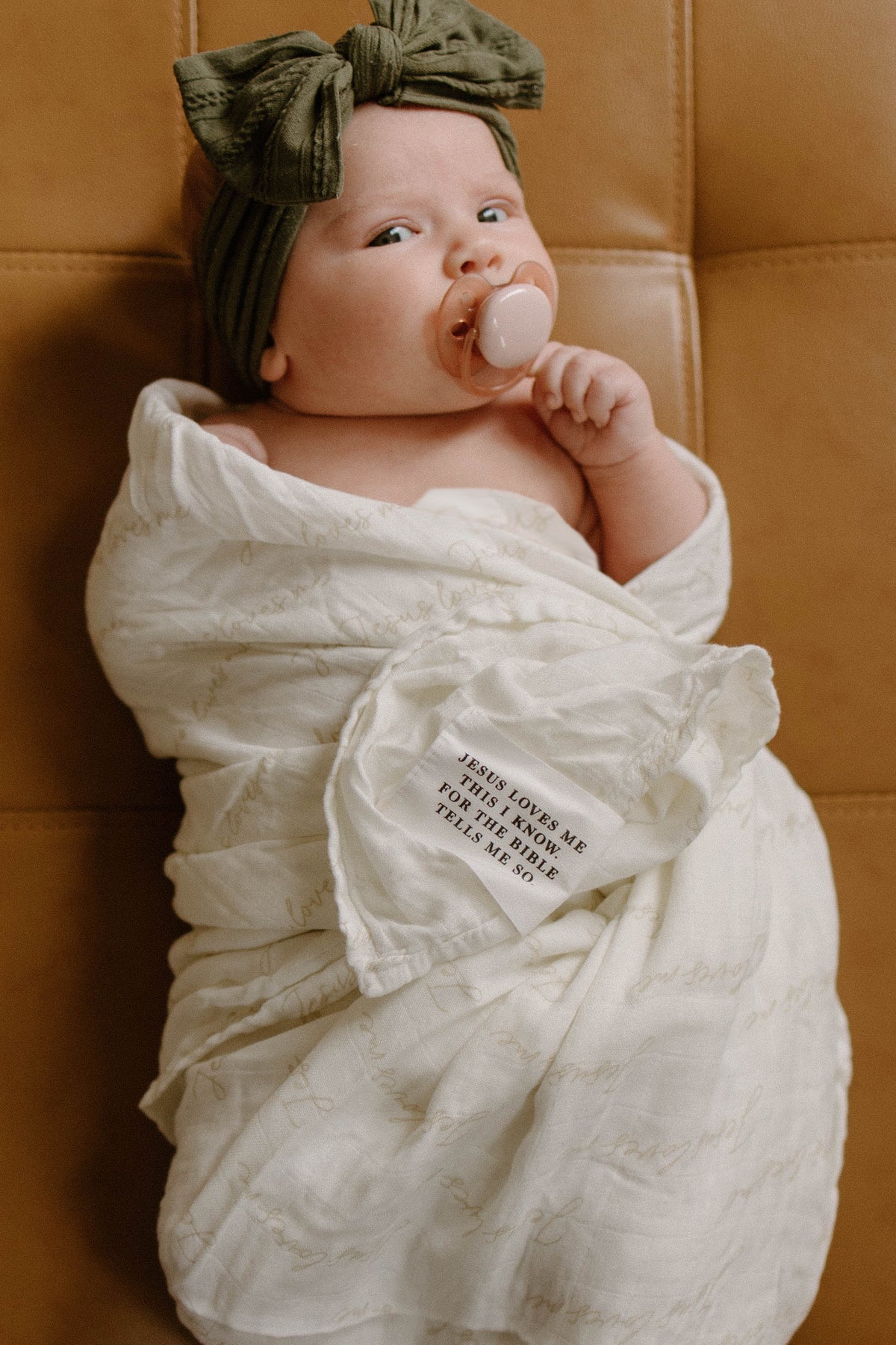 Jesus Loves Me Swaddle Blanket