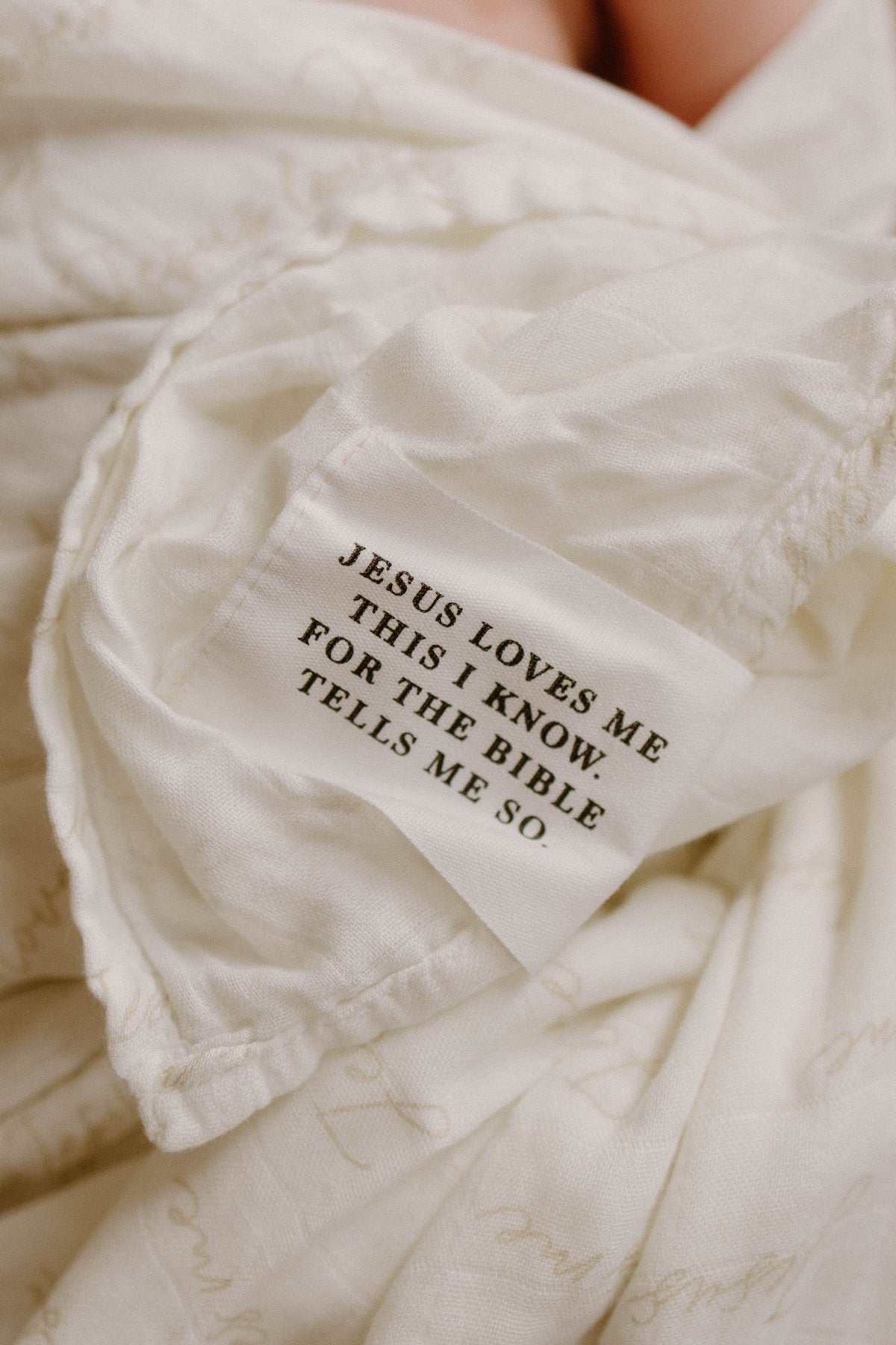 Jesus Loves Me Swaddle Blanket