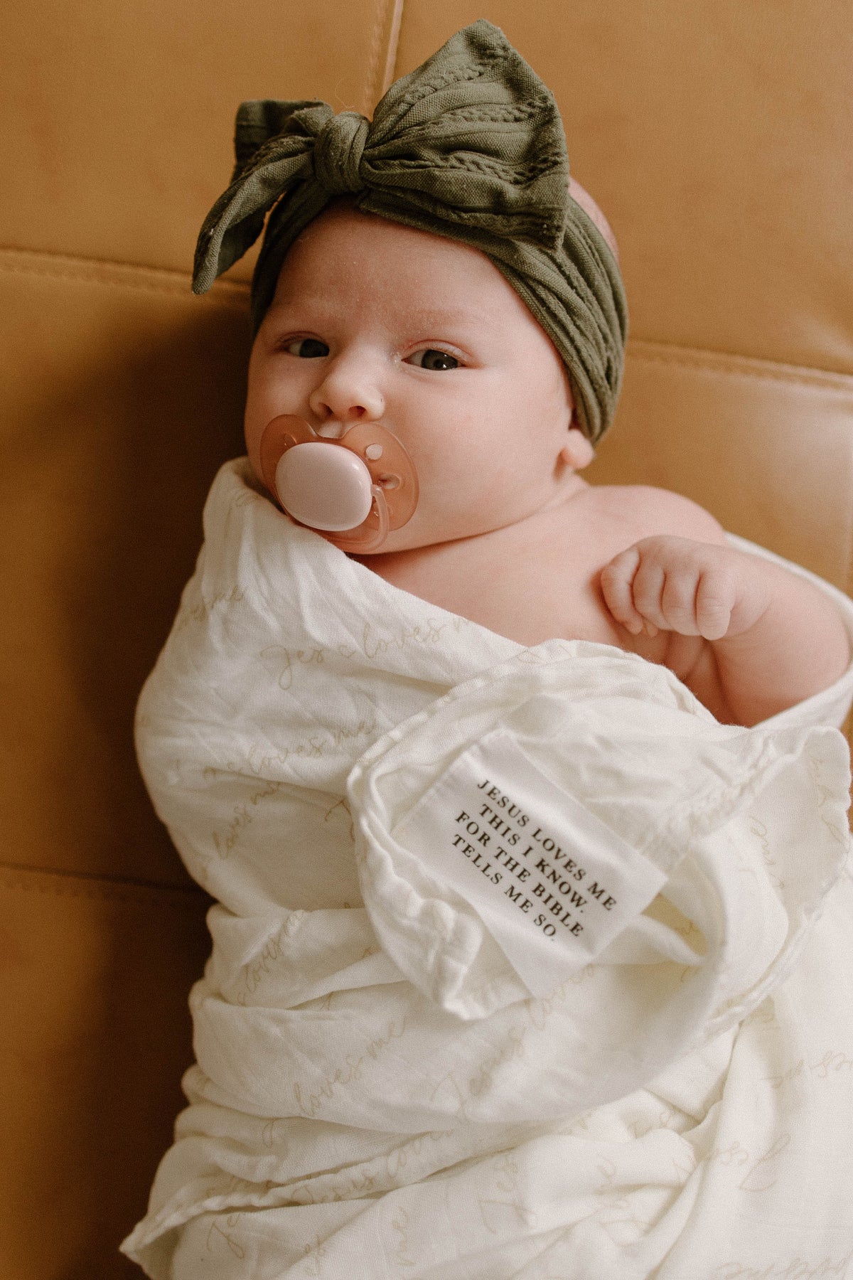 Jesus Loves Me Swaddle Blanket