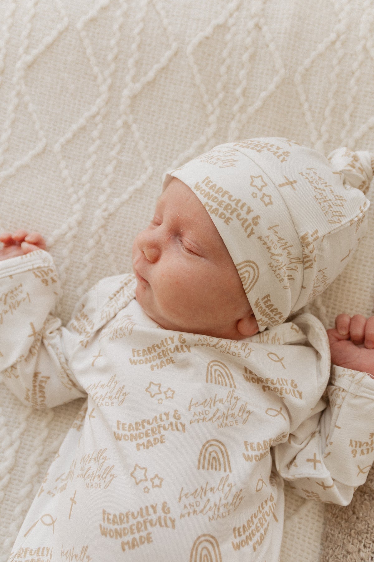 Fearfully & Wonderfully Made Bamboo Gown & Matching Beanie