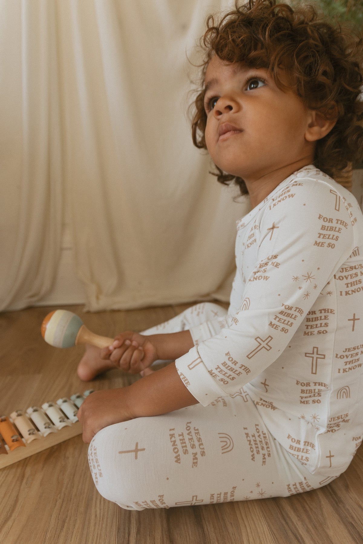 Jesus Loves Me This I Know Bamboo PJ 2 Piece Set