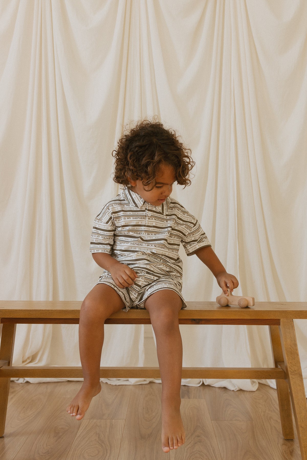 Psalm 23 Shorts & Collared Tee Set