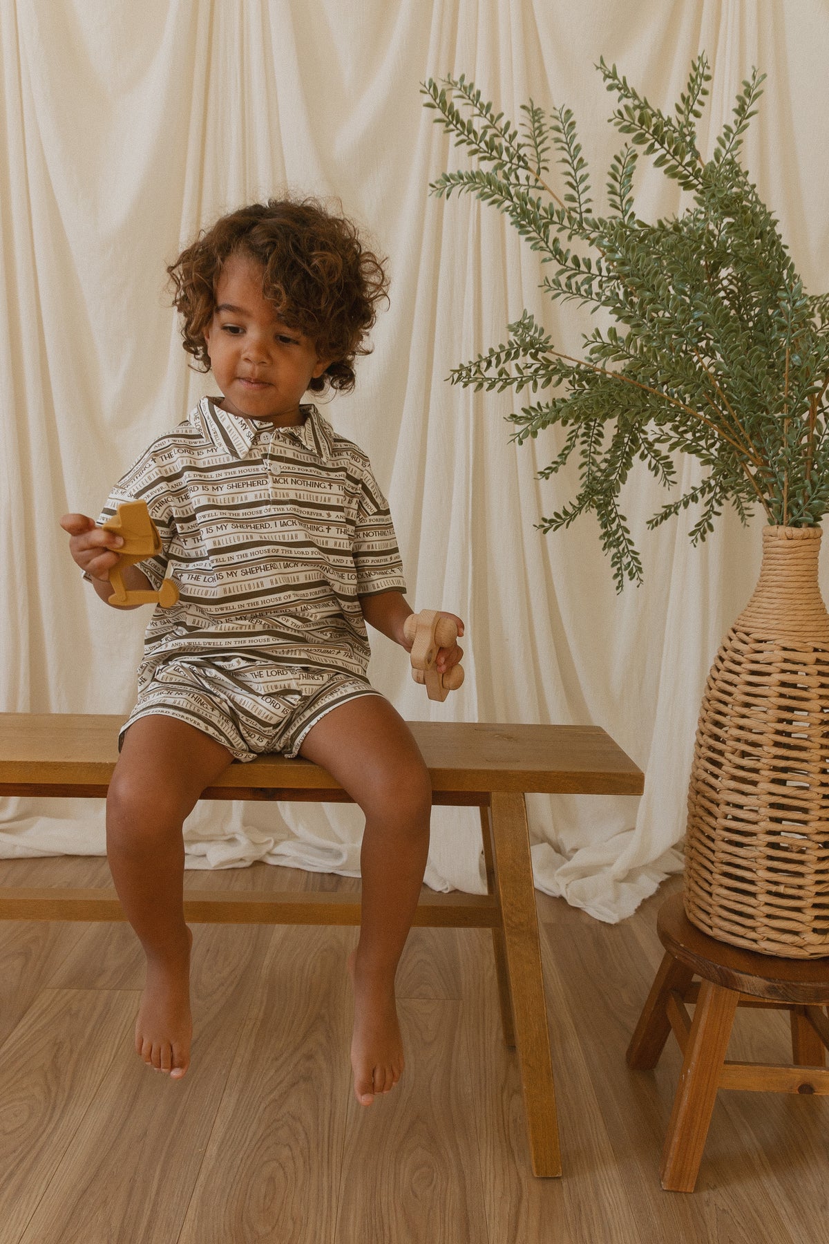 Psalm 23 Shorts & Collared Tee Set