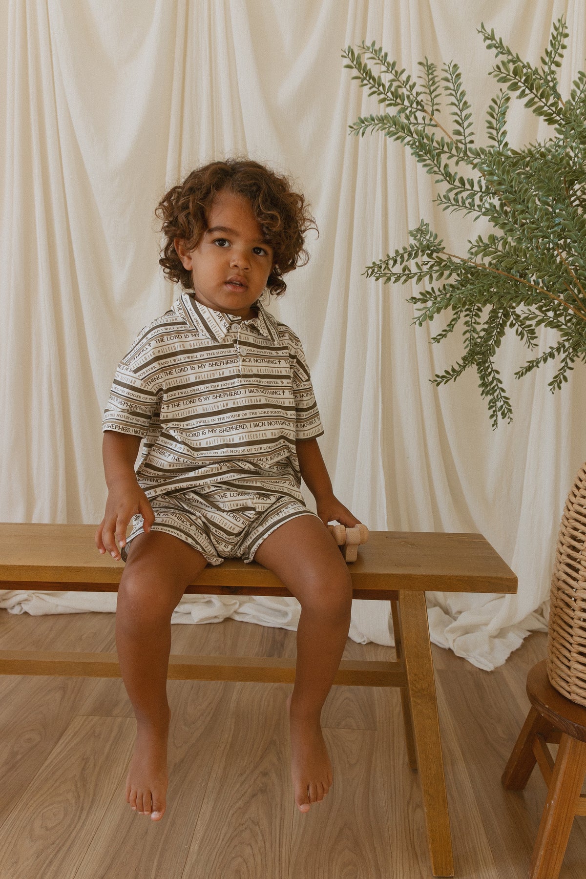Psalm 23 Shorts & Collared Tee Set