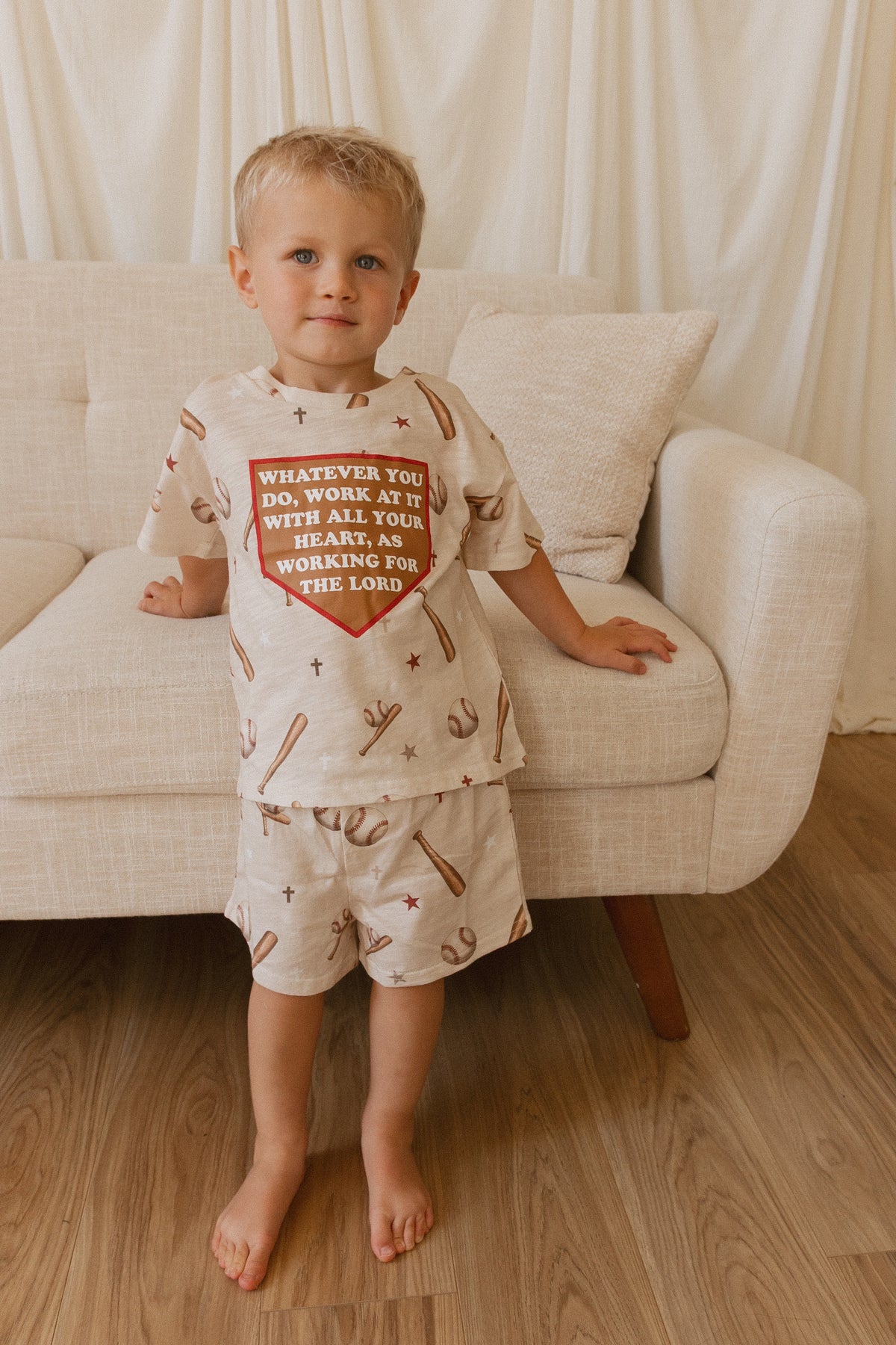 Colossians Baseball Shorts & Tee Set