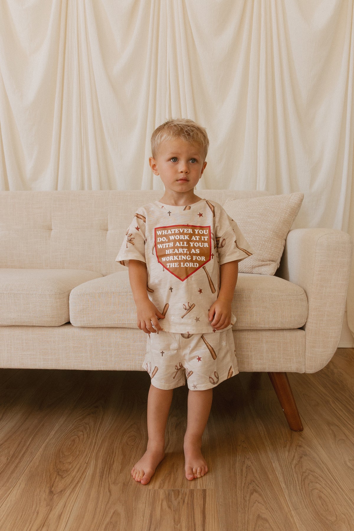 Colossians Baseball Shorts & Tee Set