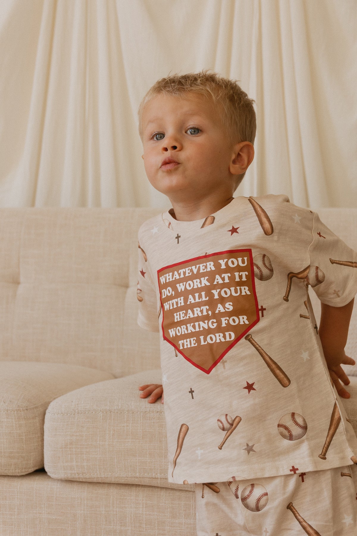 Colossians Baseball Shorts & Tee Set