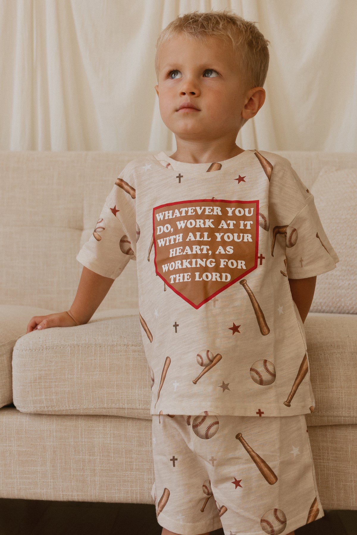 Colossians Baseball Shorts & Tee Set