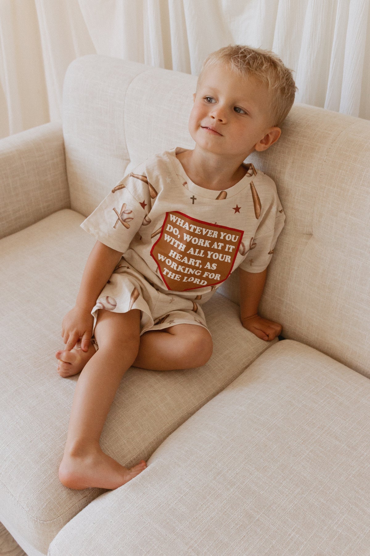 Colossians Baseball Shorts & Tee Set