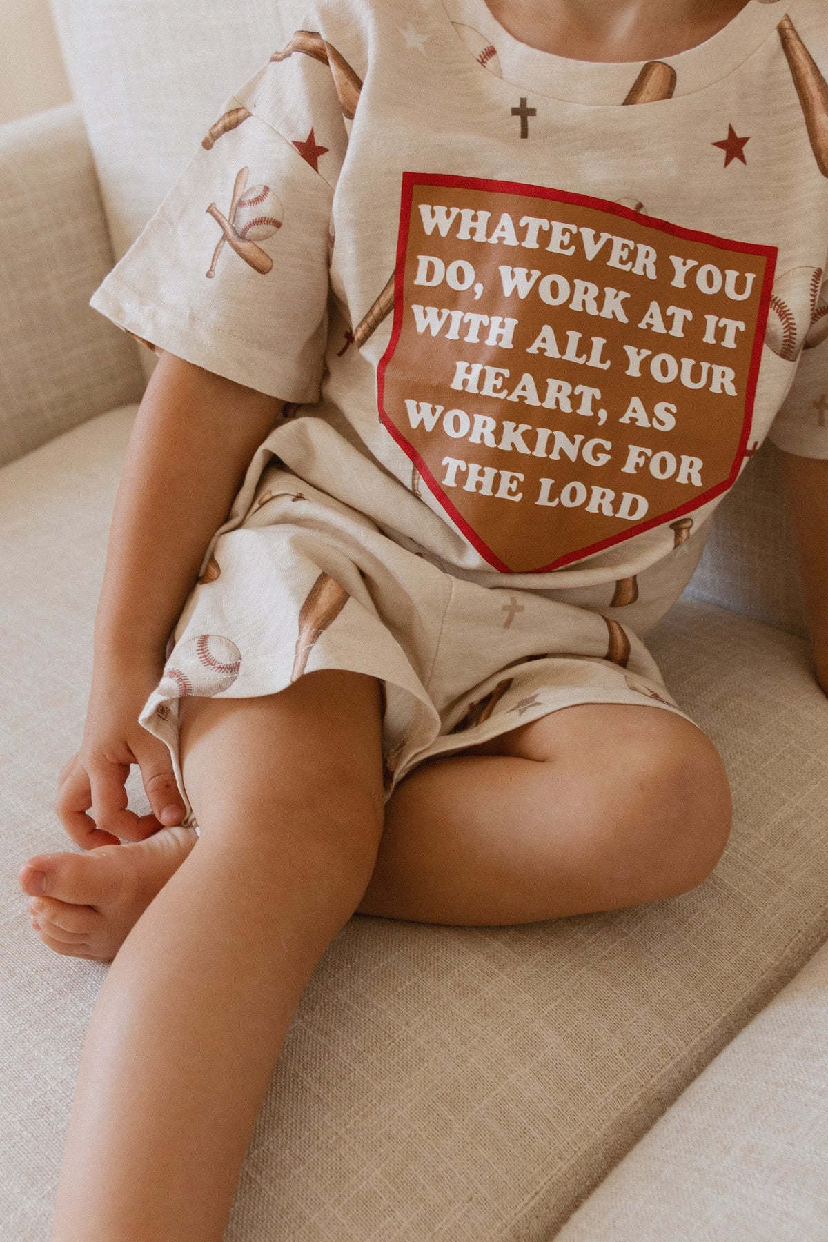 Colossians Baseball Shorts & Tee Set