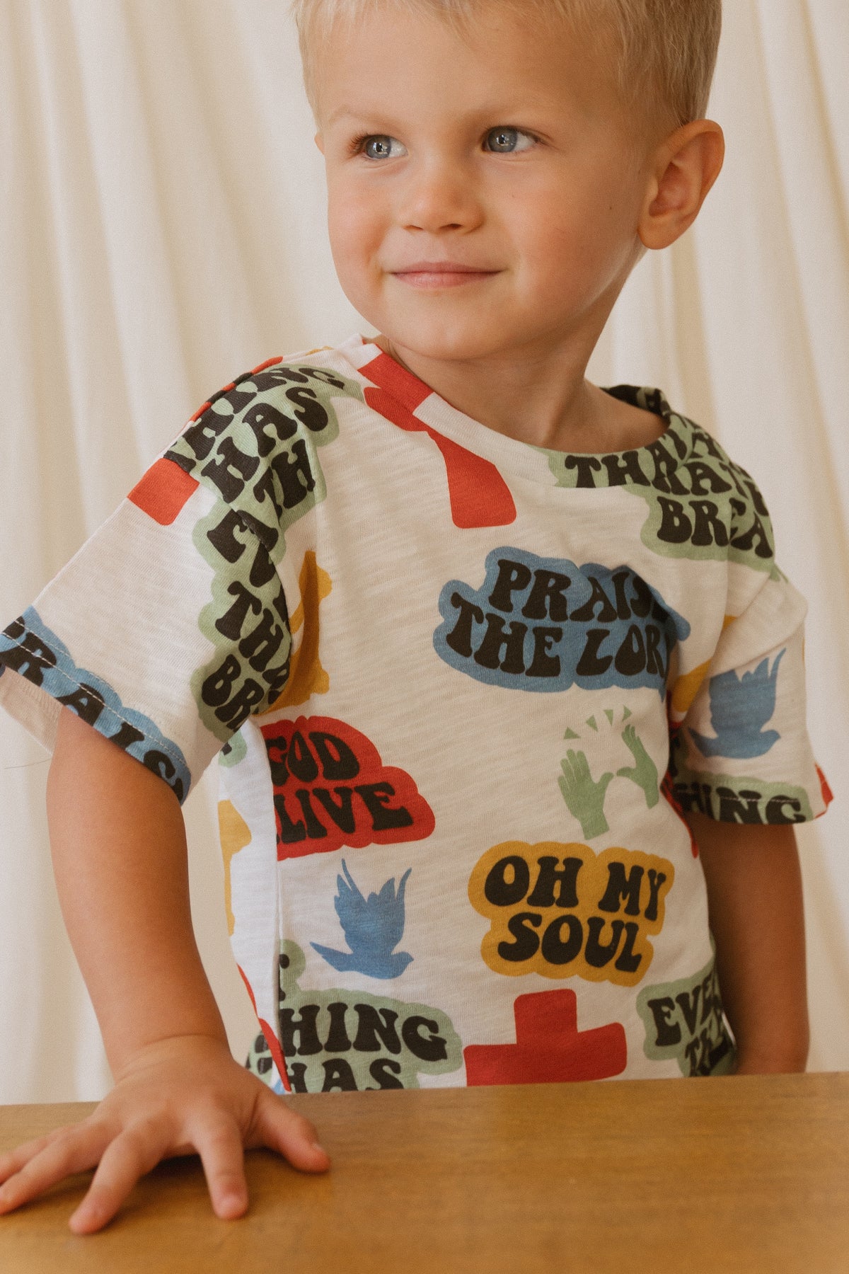 Praise the Lord Cartoon Shorts & Tee Set