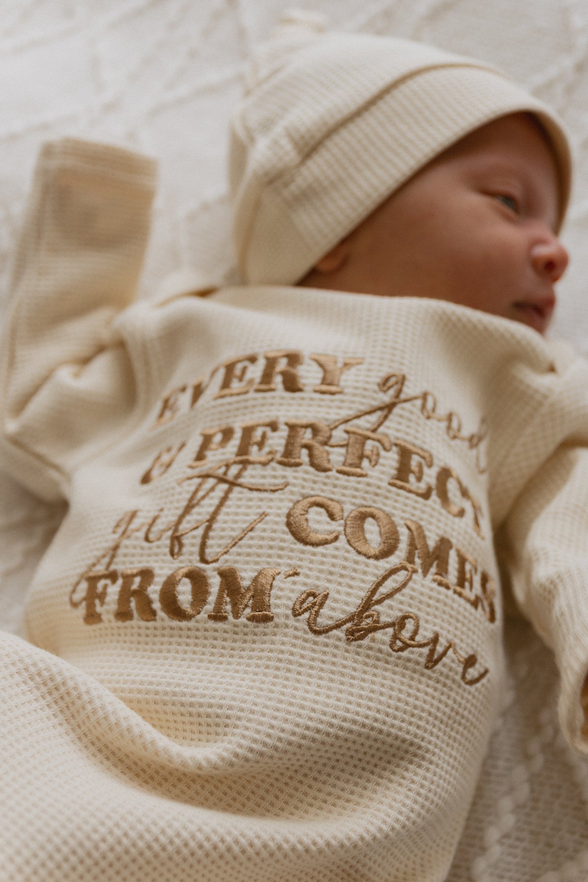 Every Good & Perfect Gift Waffle Gown & Matching Beanie
