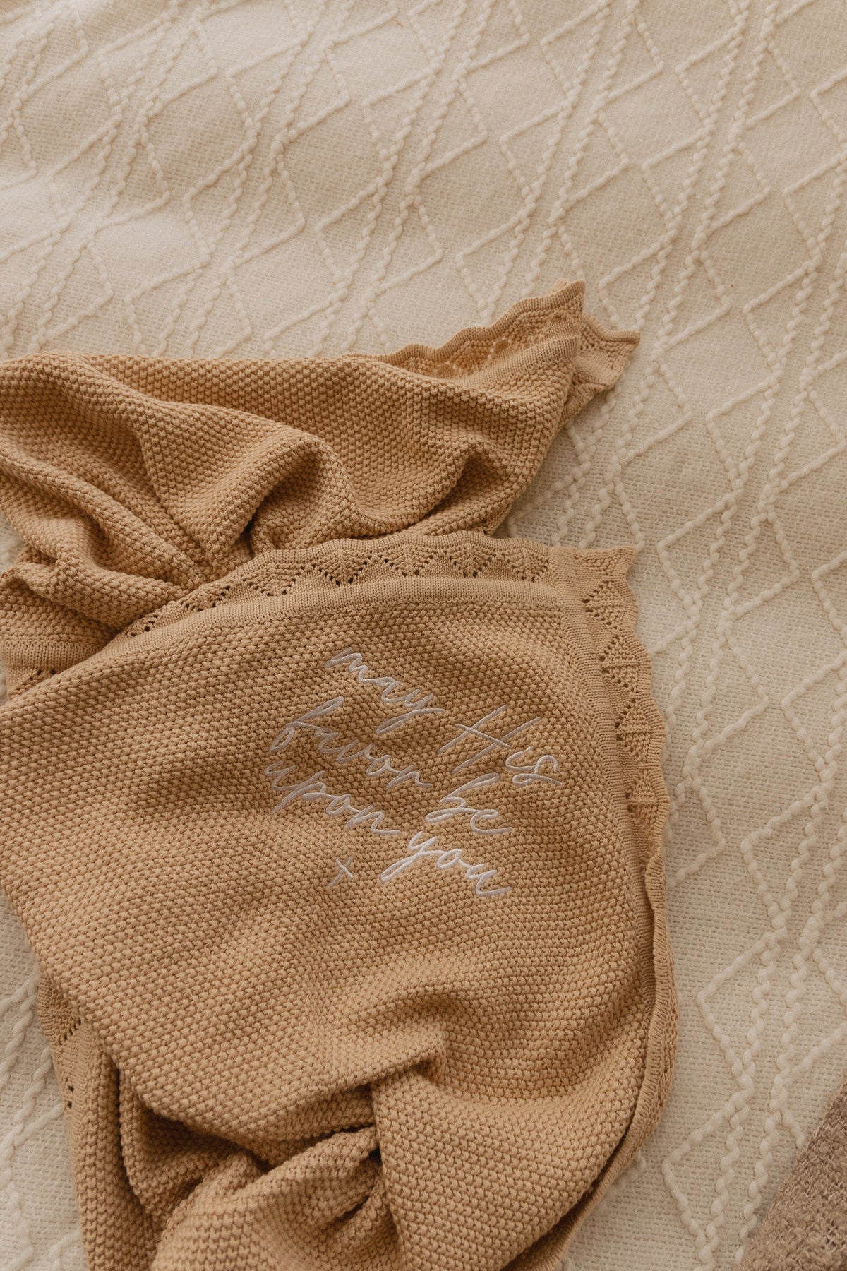 May His Favor Knit Blanket