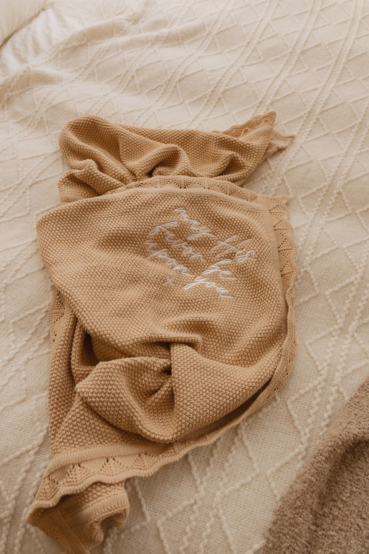 May His Favor Knit Blanket
