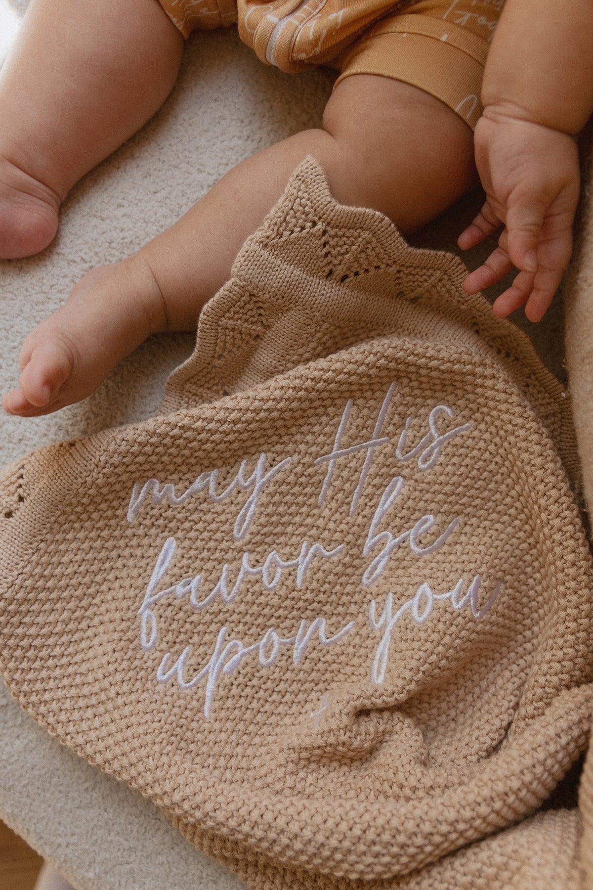 May His Favor Knit Blanket