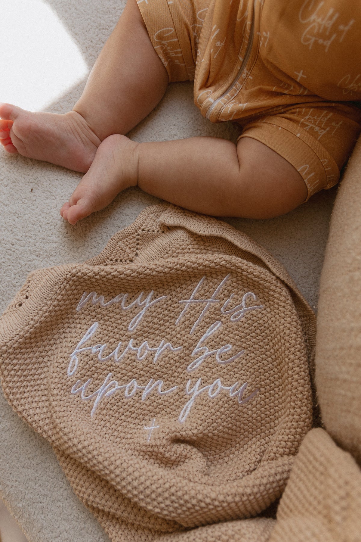 May His Favor Knit Blanket