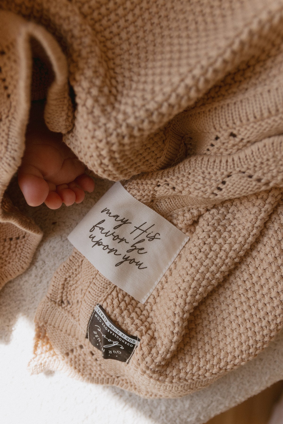 May His Favor Knit Blanket