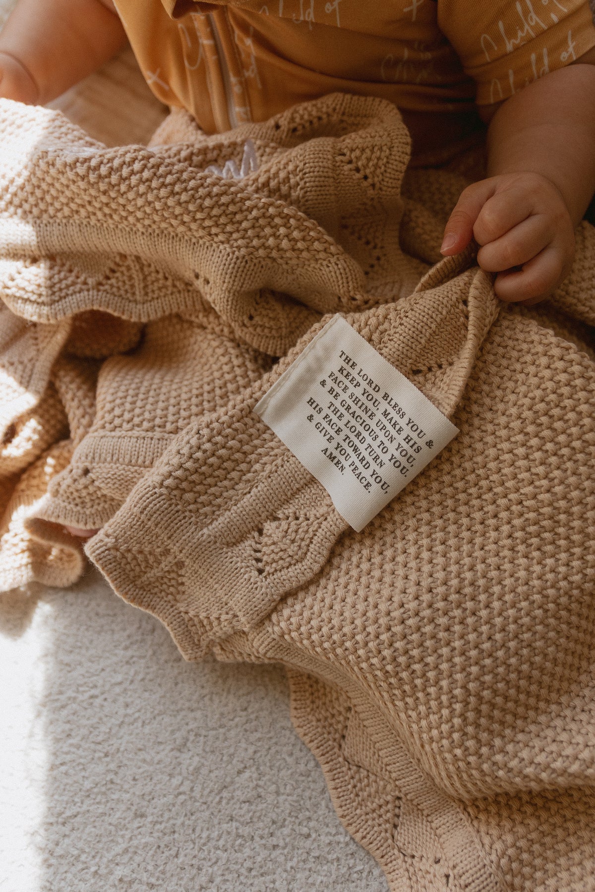 May His Favor Knit Blanket