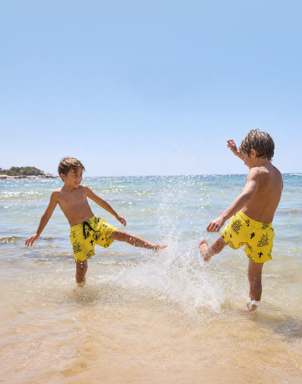 Waves & Winds Obey Him Swim Shorts
