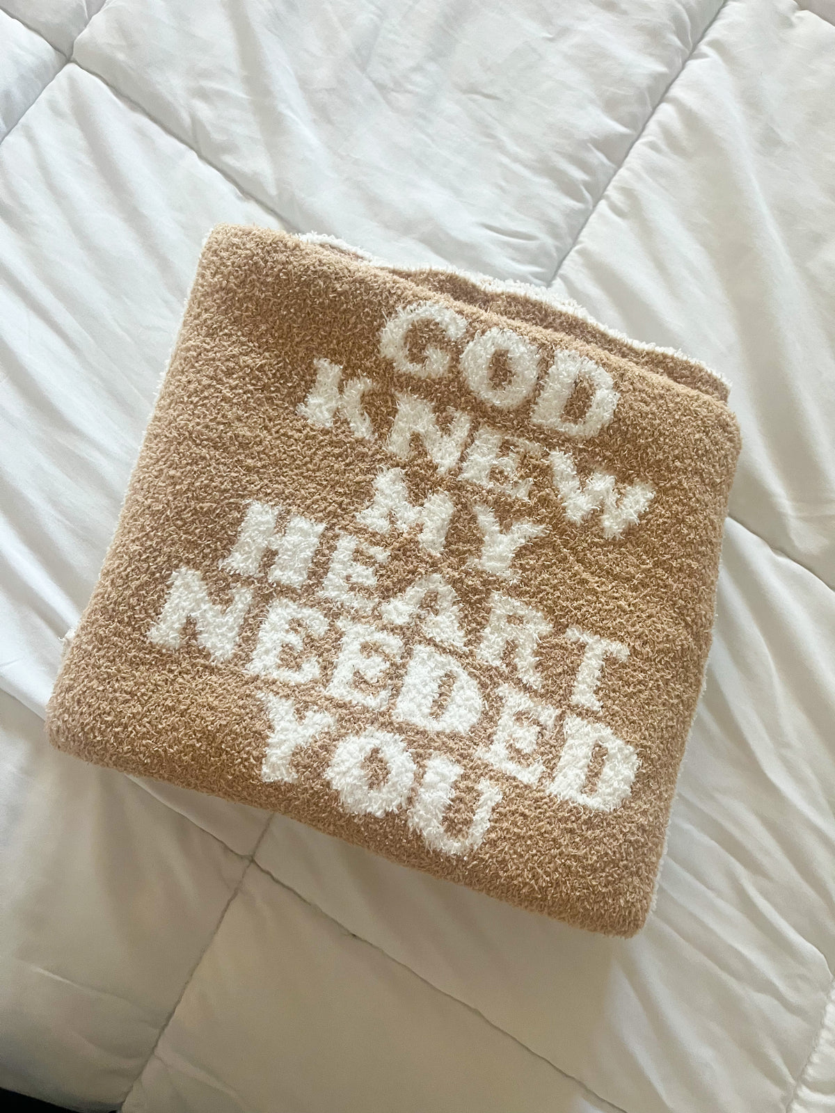 God Knew My Heart Needed You Plush Blanket