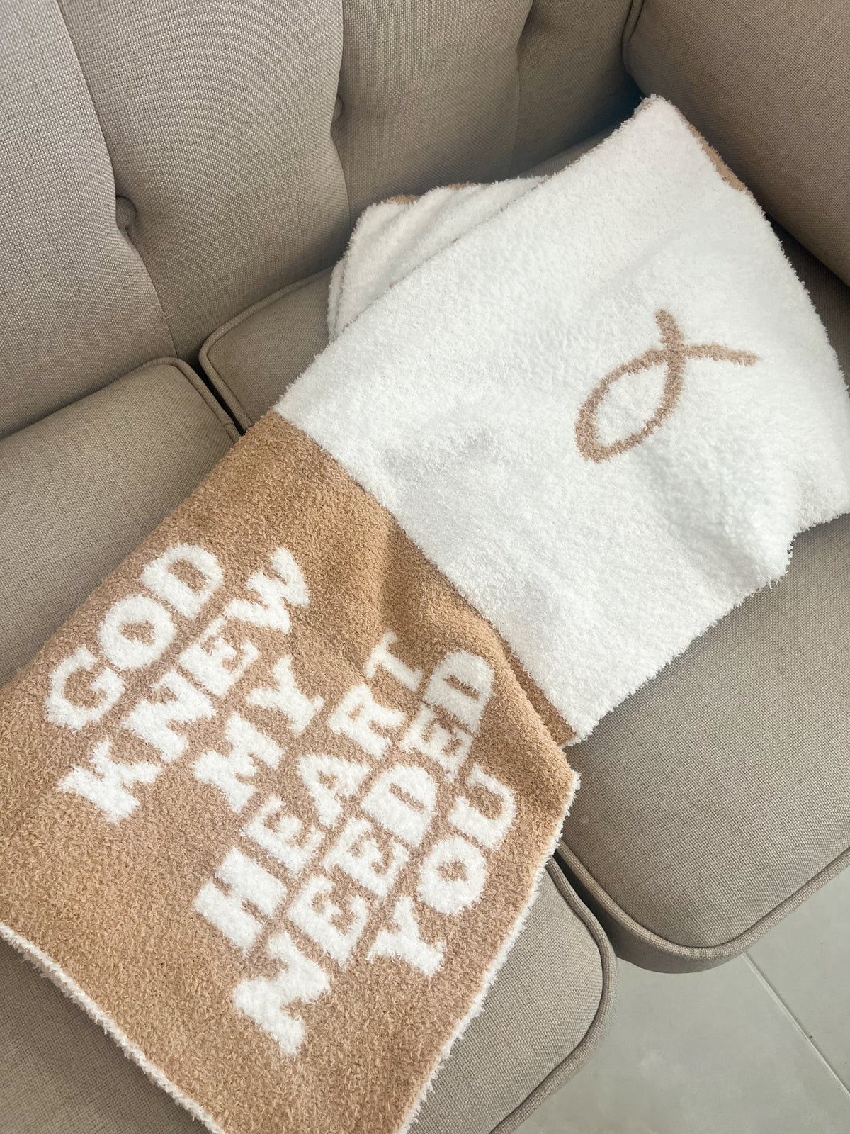 God Knew My Heart Needed You Plush Blanket