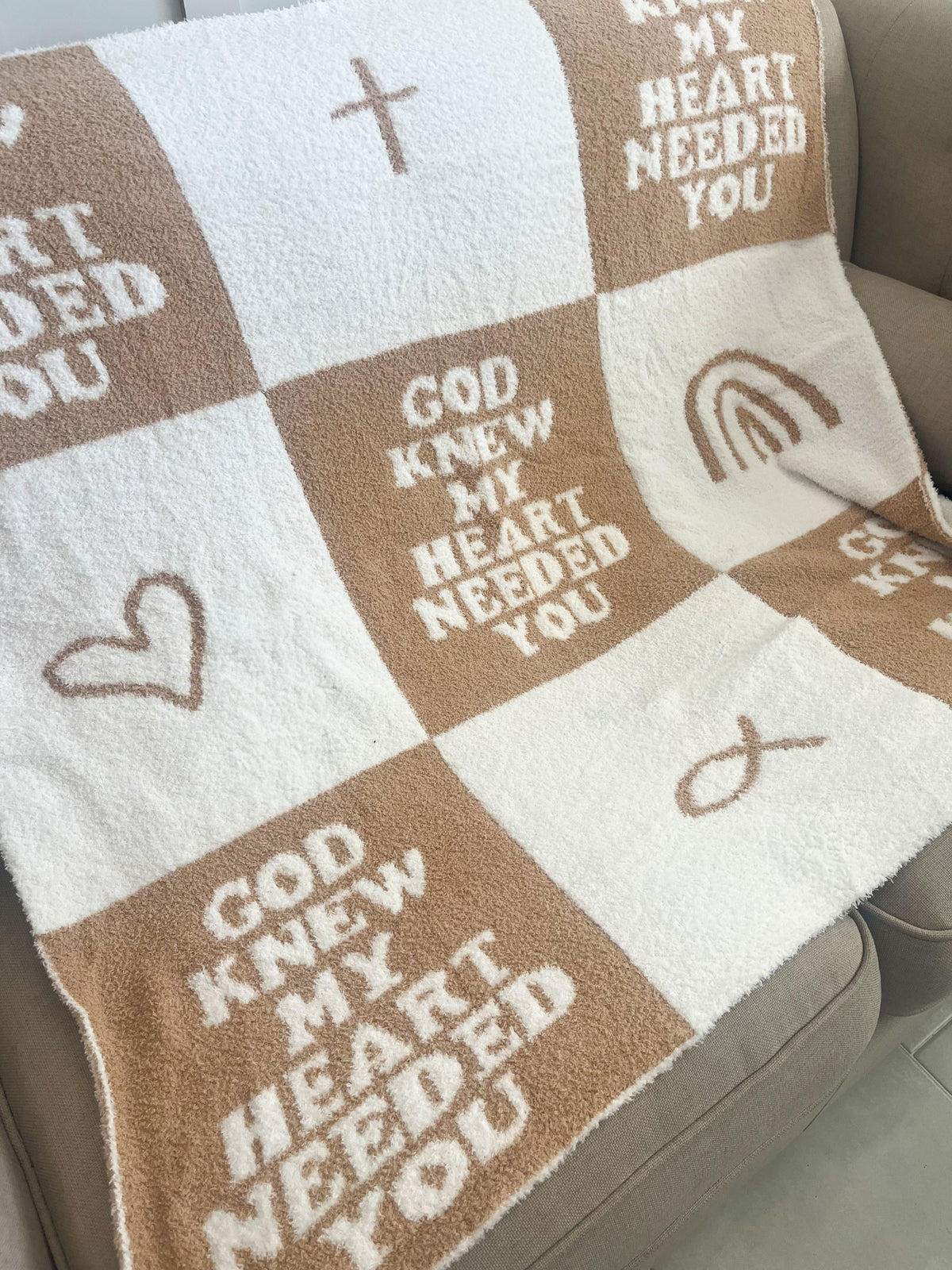 God Knew My Heart Needed You Plush Blanket