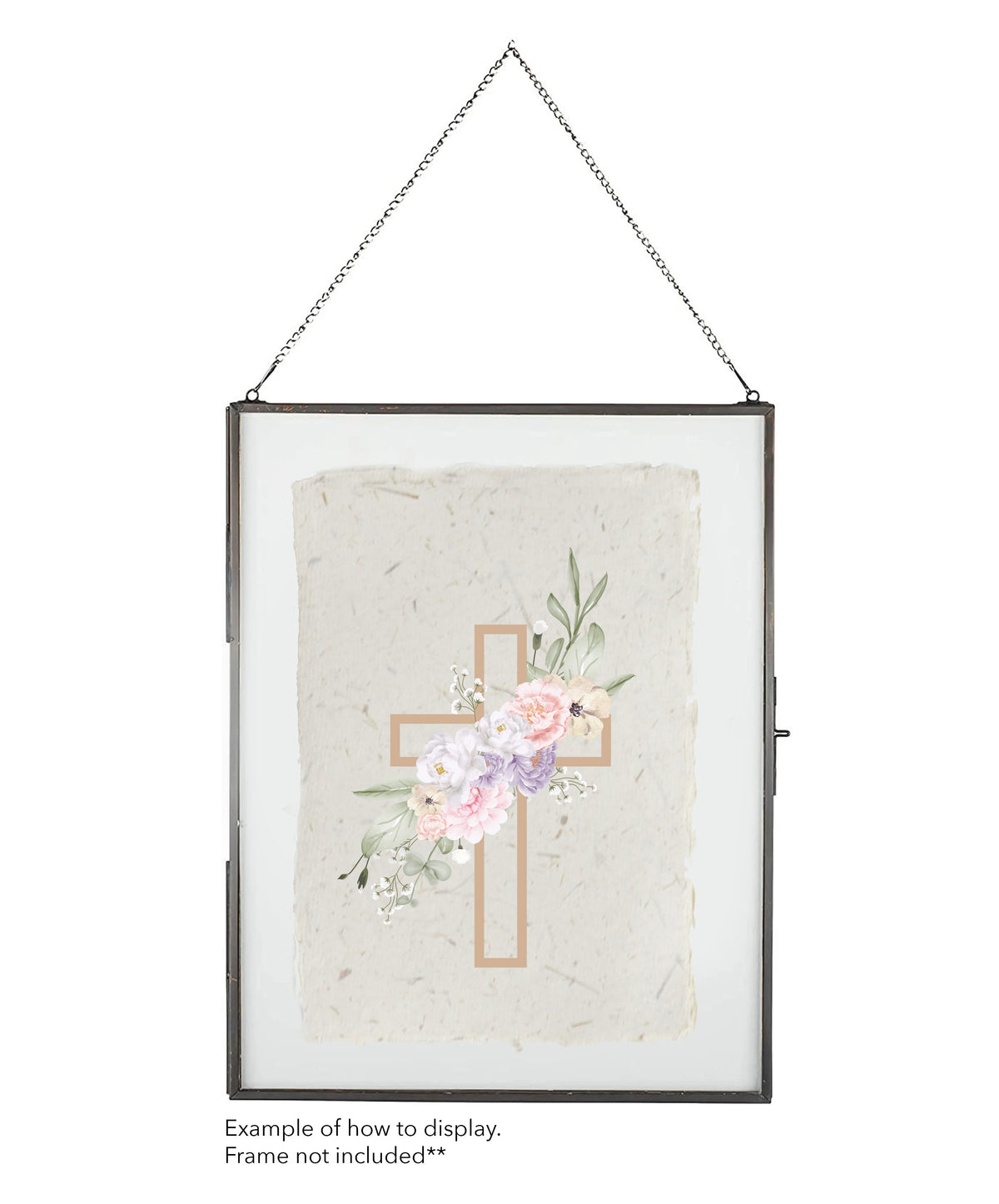 Floral Cross Cotton Print