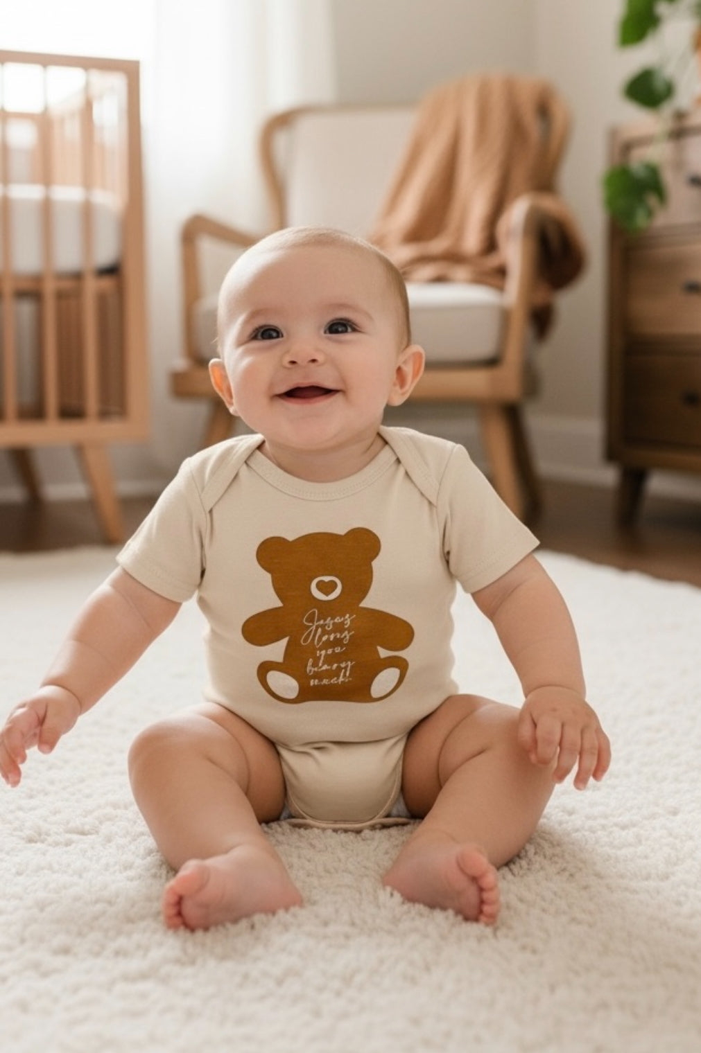 Jesus Loves You Beary Much Bodysuit