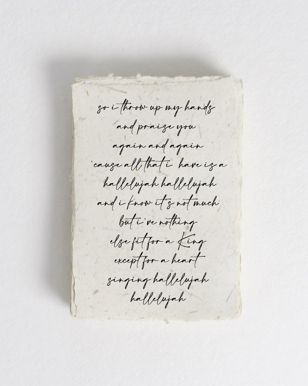 Gratitude Hallelujah Cotton Print