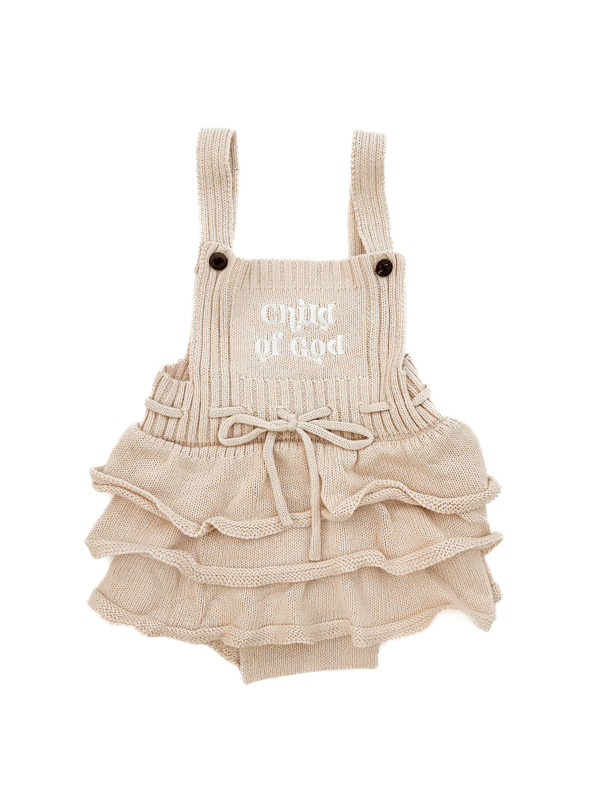 Knit Ruffled Child of God Dress Knit Ruffled Child of God Dress
