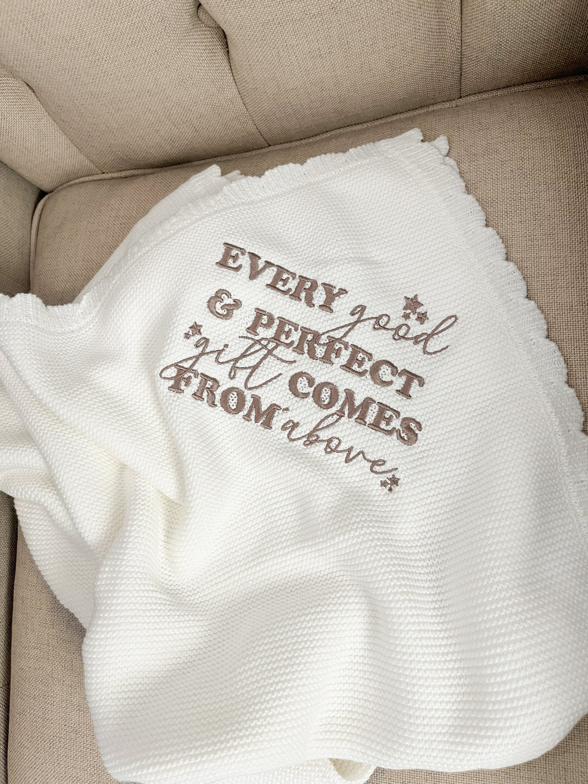 Every Good & Perfect Gift Knit Blanket
