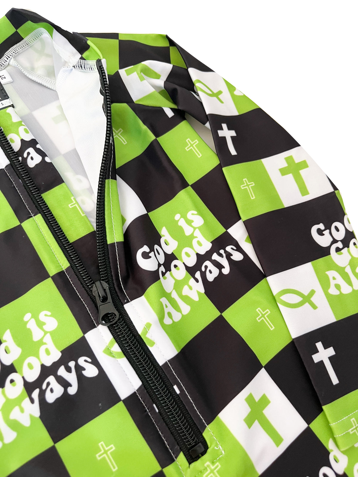 God is Good Always One Piece Long-Sleeve Swimsuit