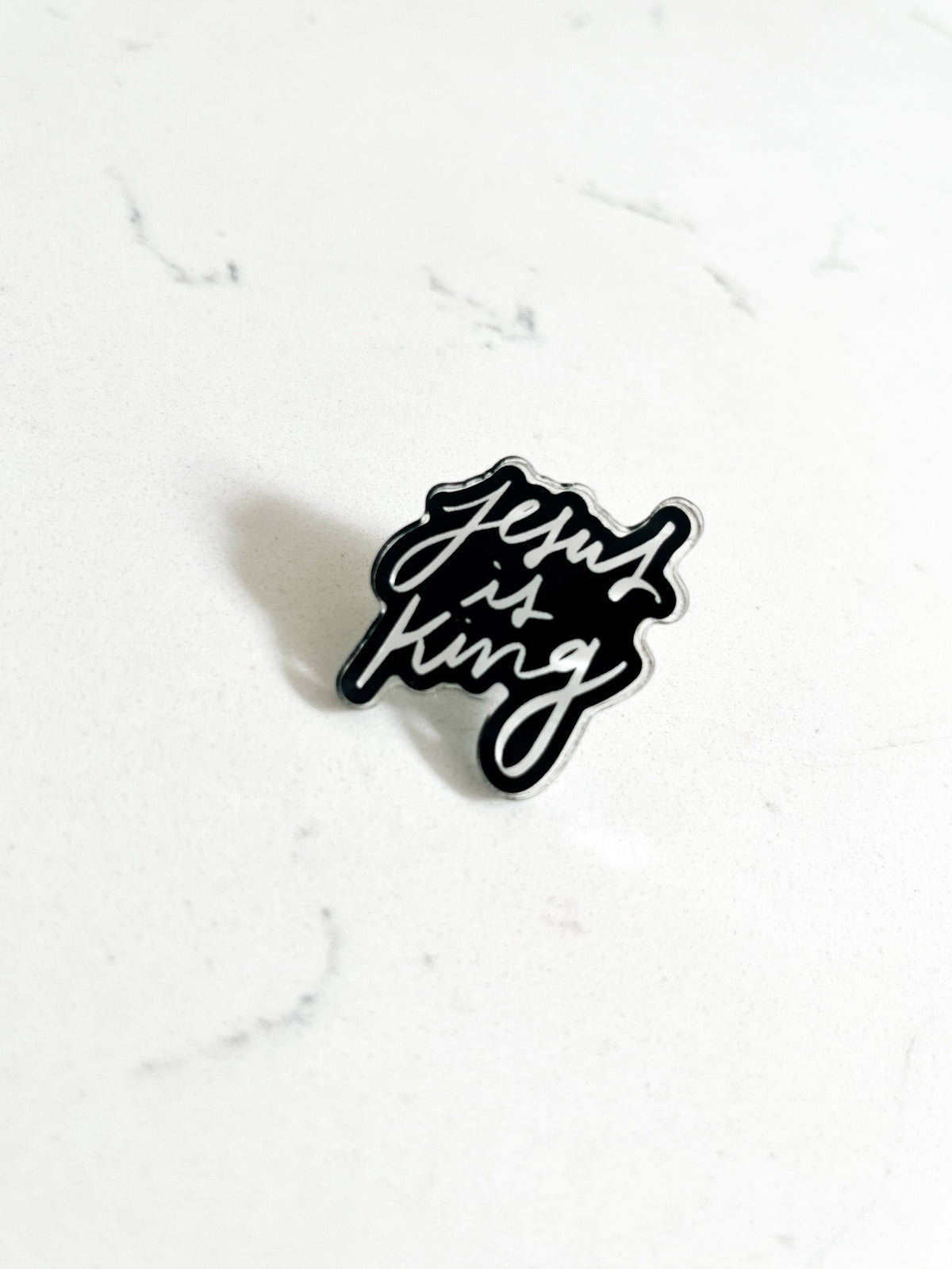 Jesus is King Acrylic Pin