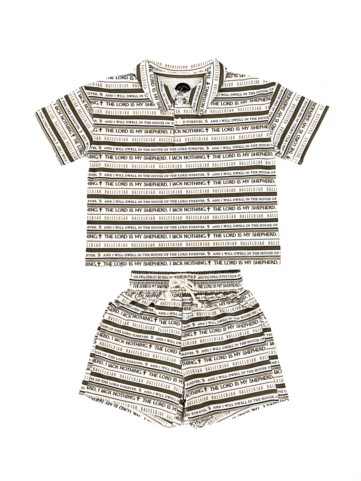 Psalm 23 Shorts & Collared Tee Set
