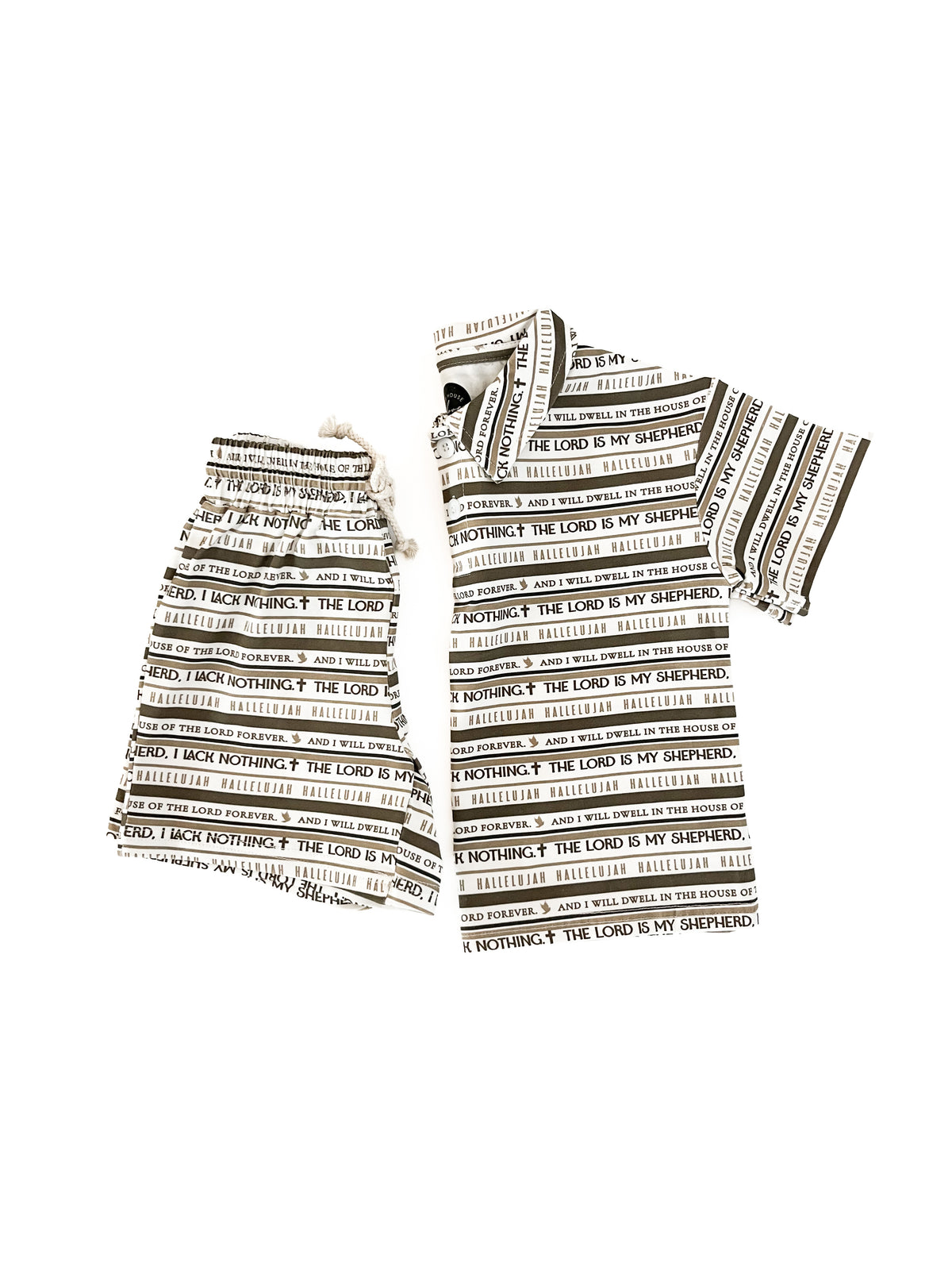 Psalm 23 Shorts & Collared Tee Set