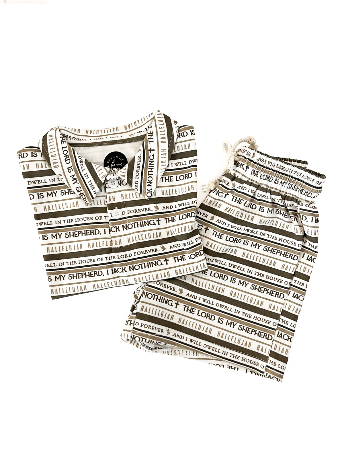 Psalm 23 Shorts & Collared Tee Set