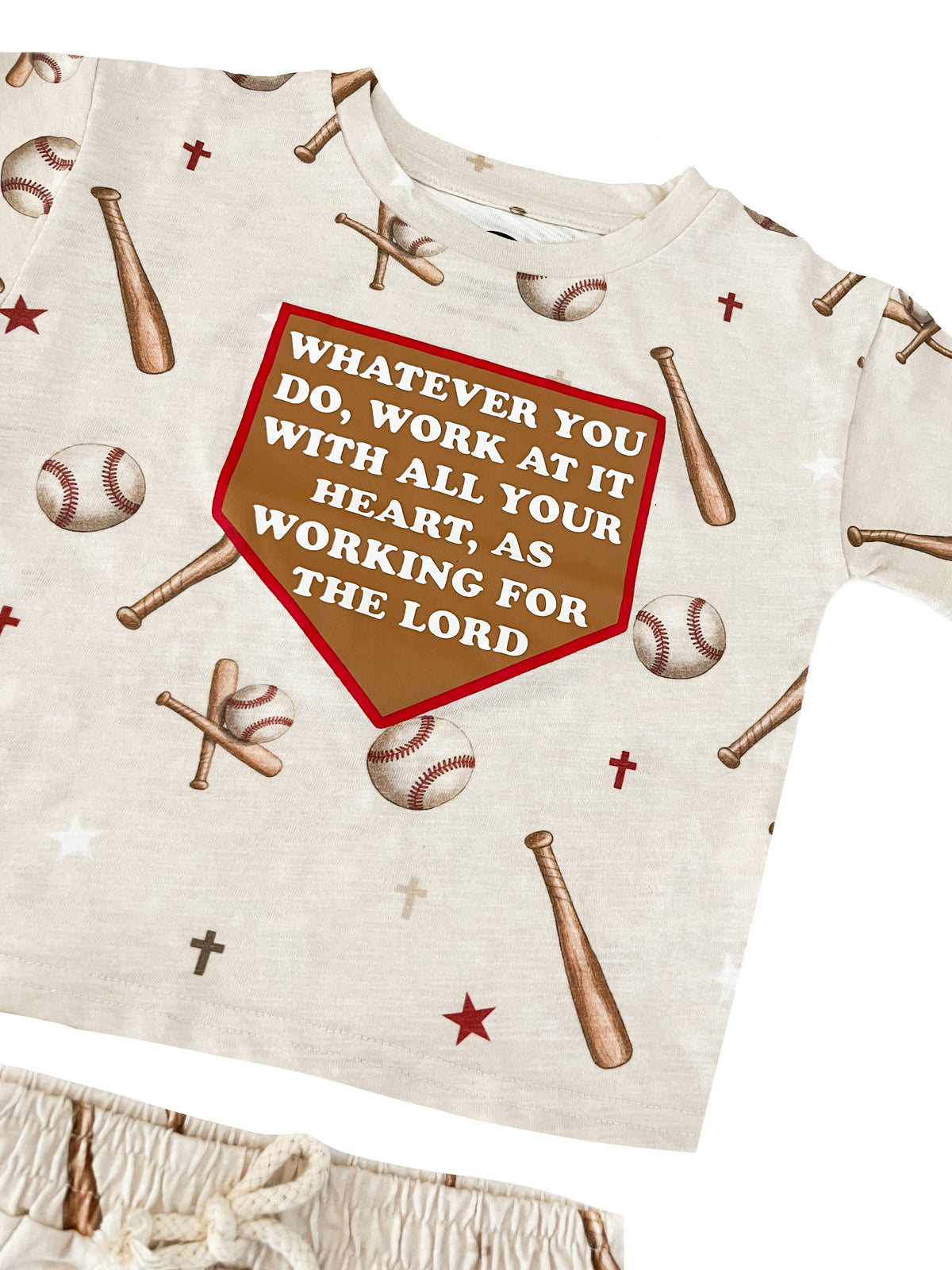 Colossians Baseball Shorts & Tee Set