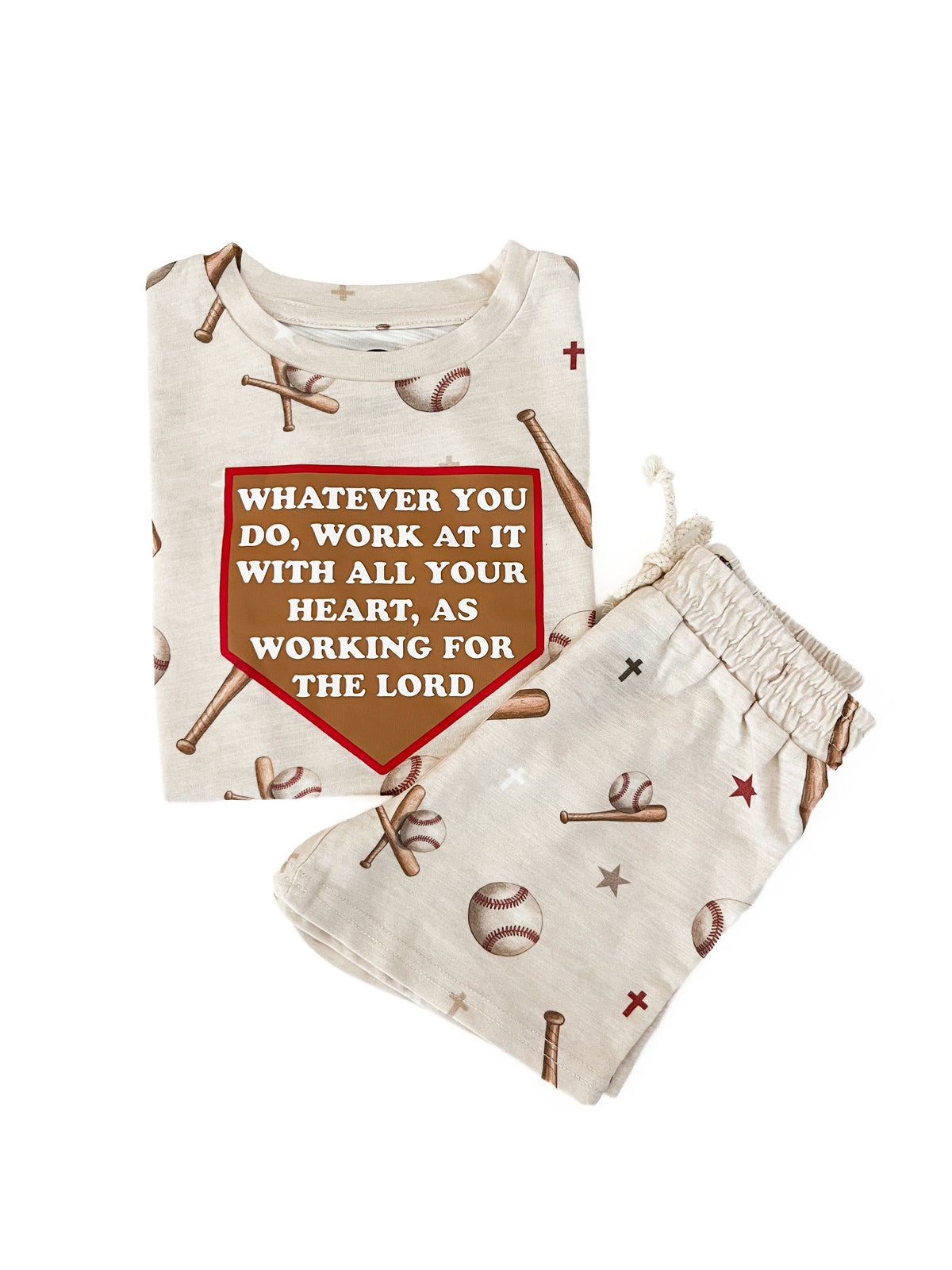 Colossians Baseball Shorts & Tee Set