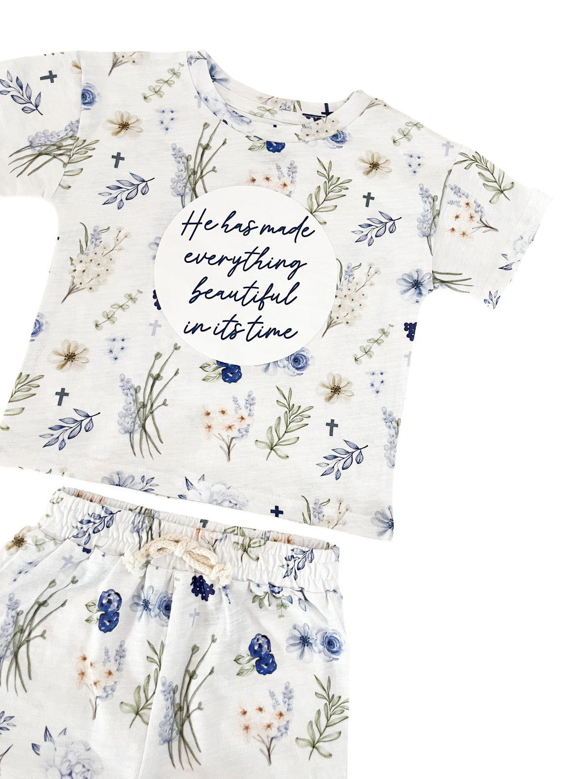 Ecclesiastes Floral Shorts & Tee Set
