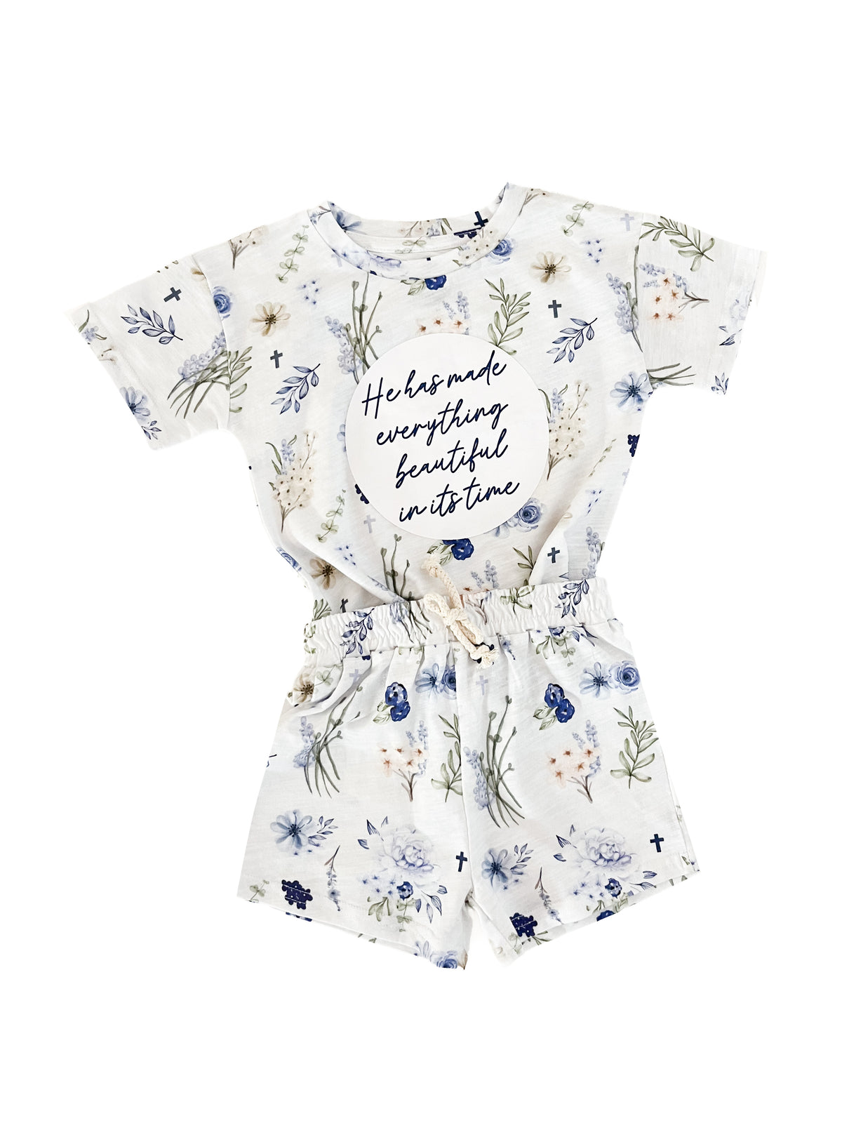 Ecclesiastes Floral Shorts & Tee Set