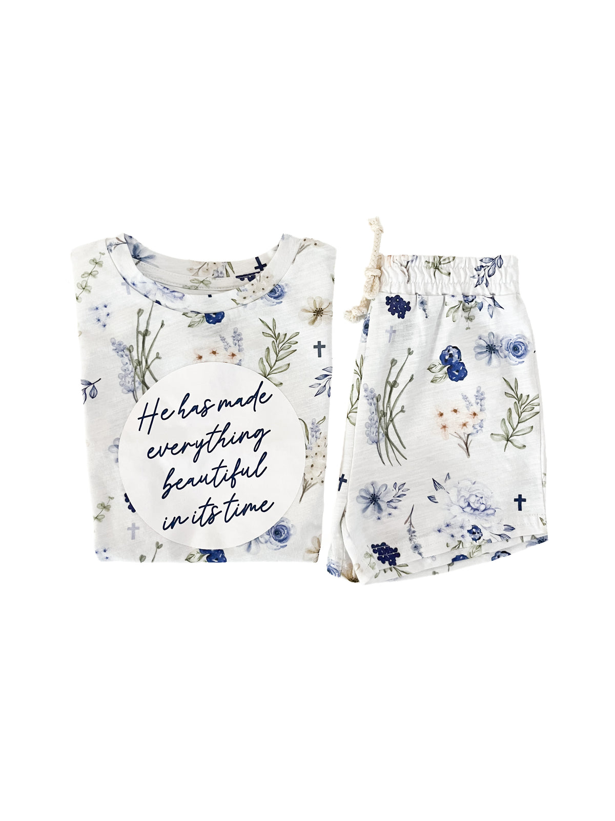 Ecclesiastes Floral Shorts & Tee Set