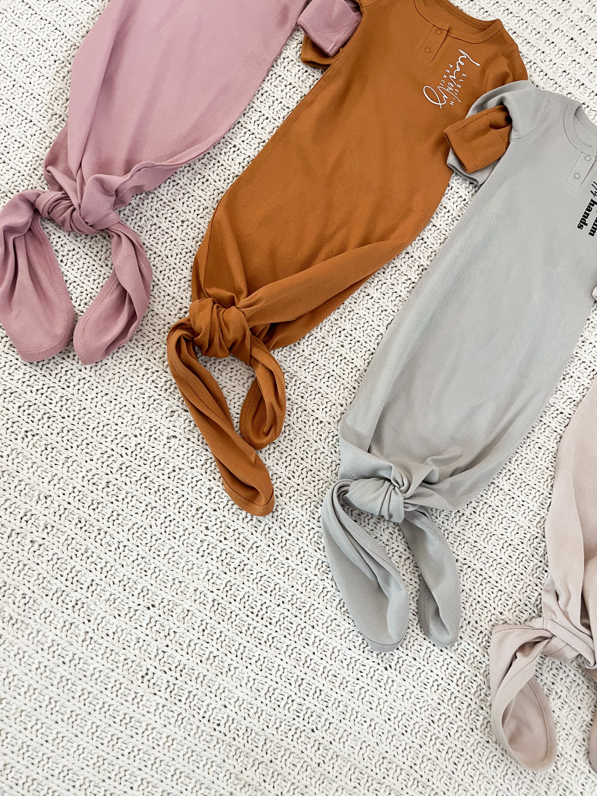 Grains of Sand Extra Long Ribbed Gown