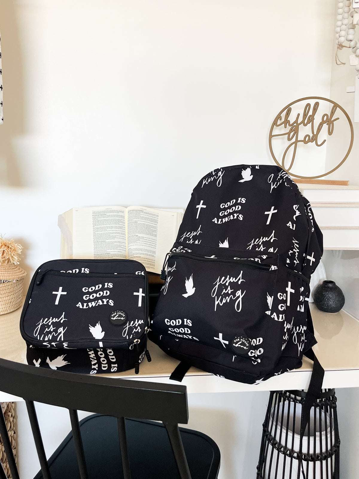 Jesus is King Backpack & Lunch Box