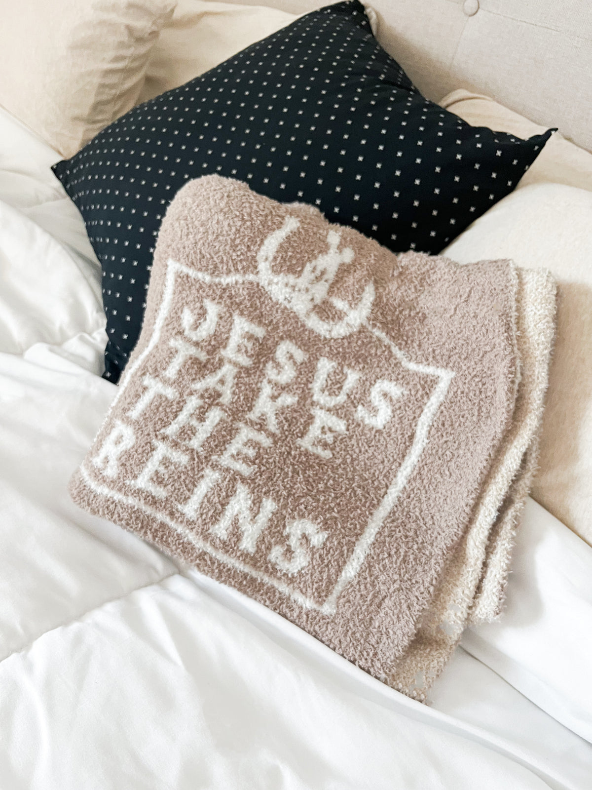 Jesus Take the Reins Plush Blanket
